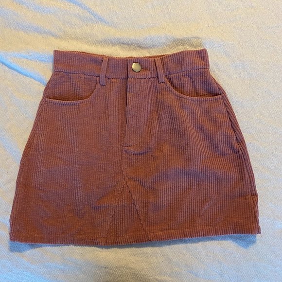 SHEIN Button Front Cord Skirt - Picture 2 of 4